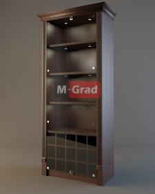 Шкаф для элитного алкоголя М-08 (со стеклянными дверцами)